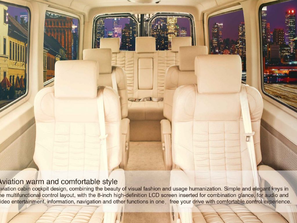 5.9m long wheelbase 7-16 seater luxury minivan for sale 10.5 cubic meters cargo space-KINGSTAR Y6 - Monovolumen de 6-11 plazas - 4