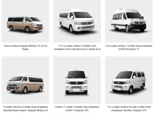 Servicio de minibus chino