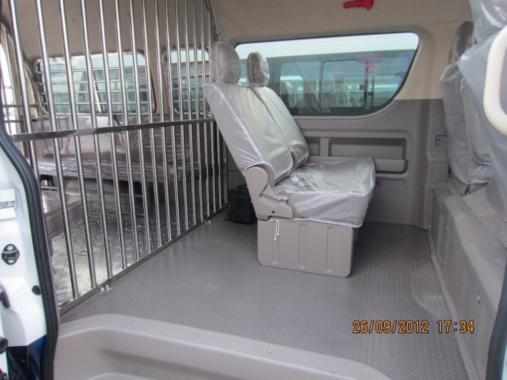 Prison van for sale -seat